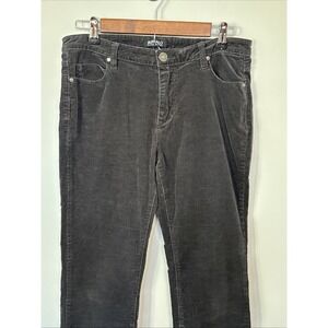 Buffalo David Bitton Corduroy Pants Women's Size 10 Dark Grey Mid Rise Skinny